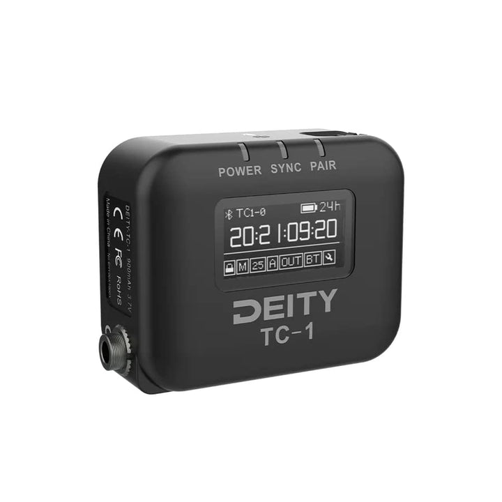 Deity TC-1 Timecode-Generator mit 2,4 G kabelloser Synchronisation und Bluetooth, unterstützt seitli