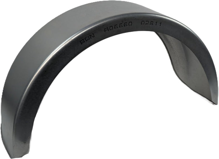 HGW Paar Kotflügel Stahlblech verzinkt für Pkw-Anhänger, einachsig – 220 mm Breite, 750 mm Spannweit