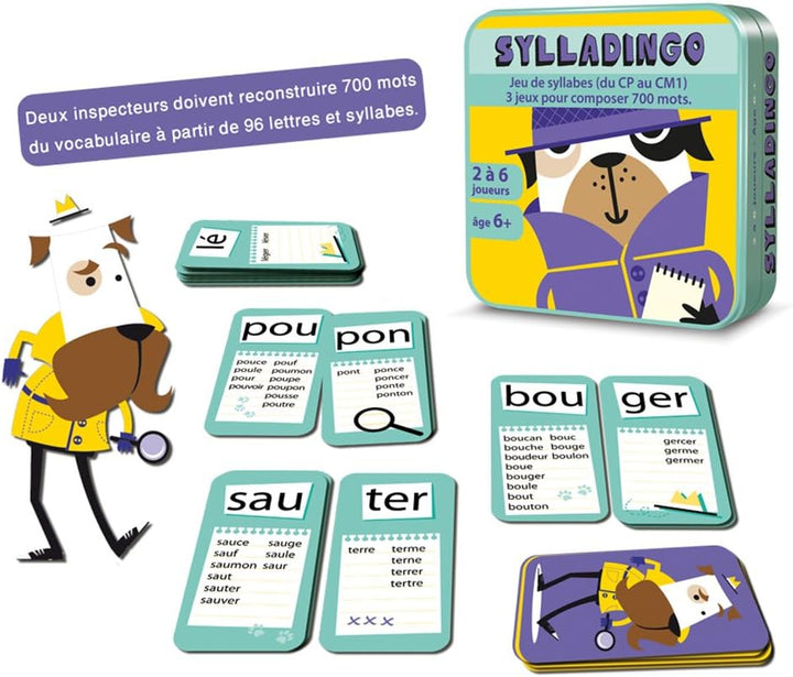 Cocktail Games Aritma SyllaDingo Orthographie Vokabelkartenspiel