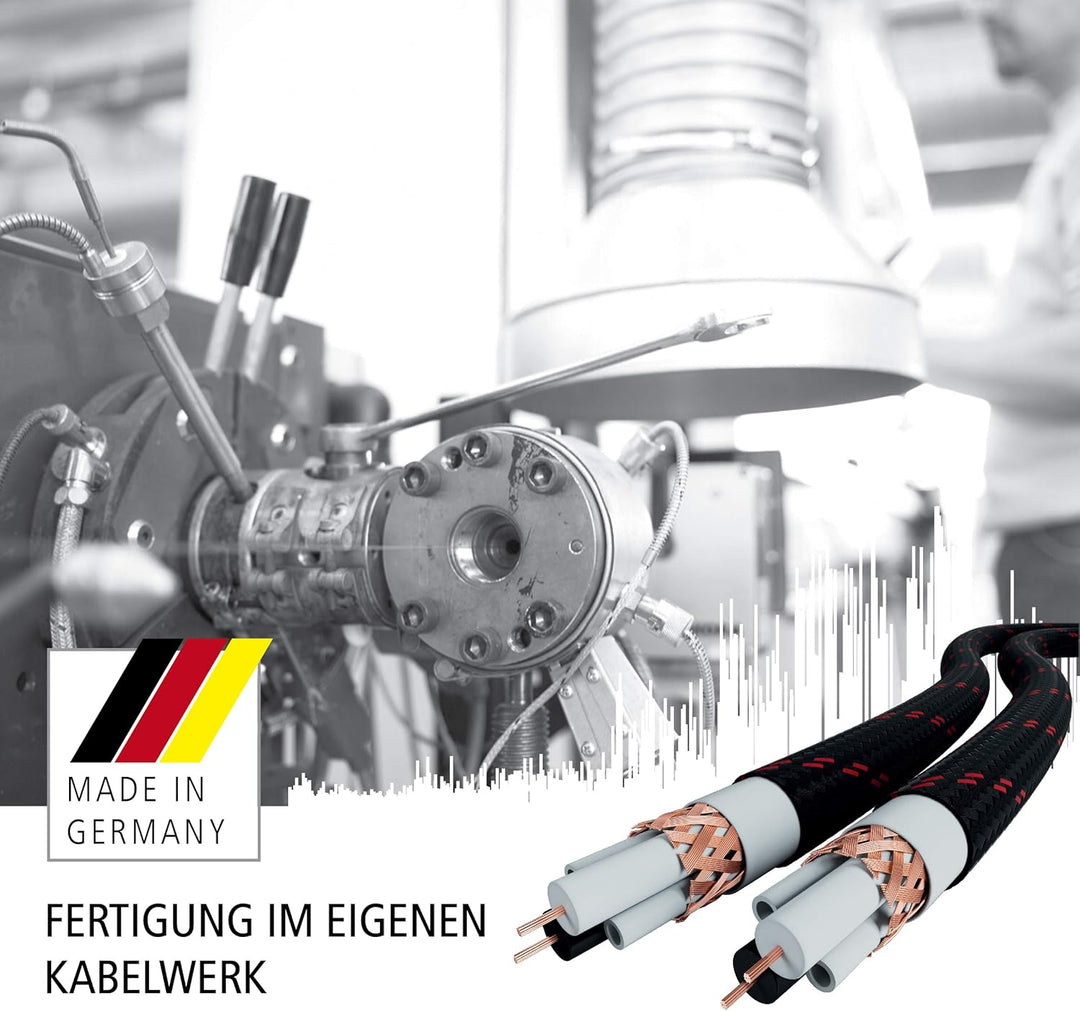 Eagle Cable by INAKUSTIK – 10070202 – High End Deluxe Subwoofer-Kabel 1 x RCA -> 1 x RCA | 3,0m | Ma