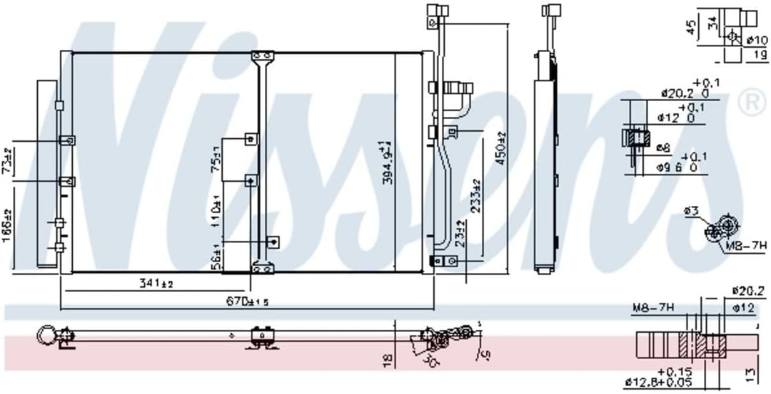 NISSENS 94977 Kondensator, Klimaanlage