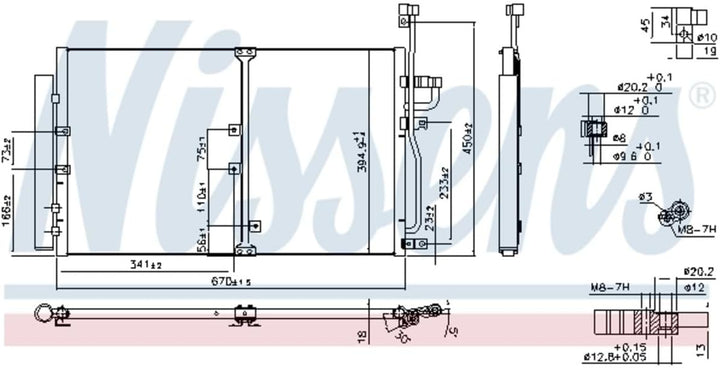 NISSENS 94977 Kondensator, Klimaanlage