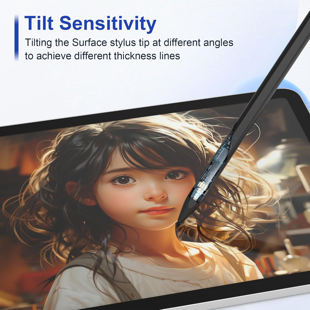 Surface Pen Stylus Stift für Microsoft Surface Pro 11/9/8/7/6/5/4/3, Surface Go 4/3/2 Surface Laptop