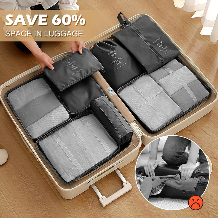 Koffer Organizer Set 13-teilig, Wasserdicht Packing Cubes, Multifunktionale Travel Packwürfel, Koffe