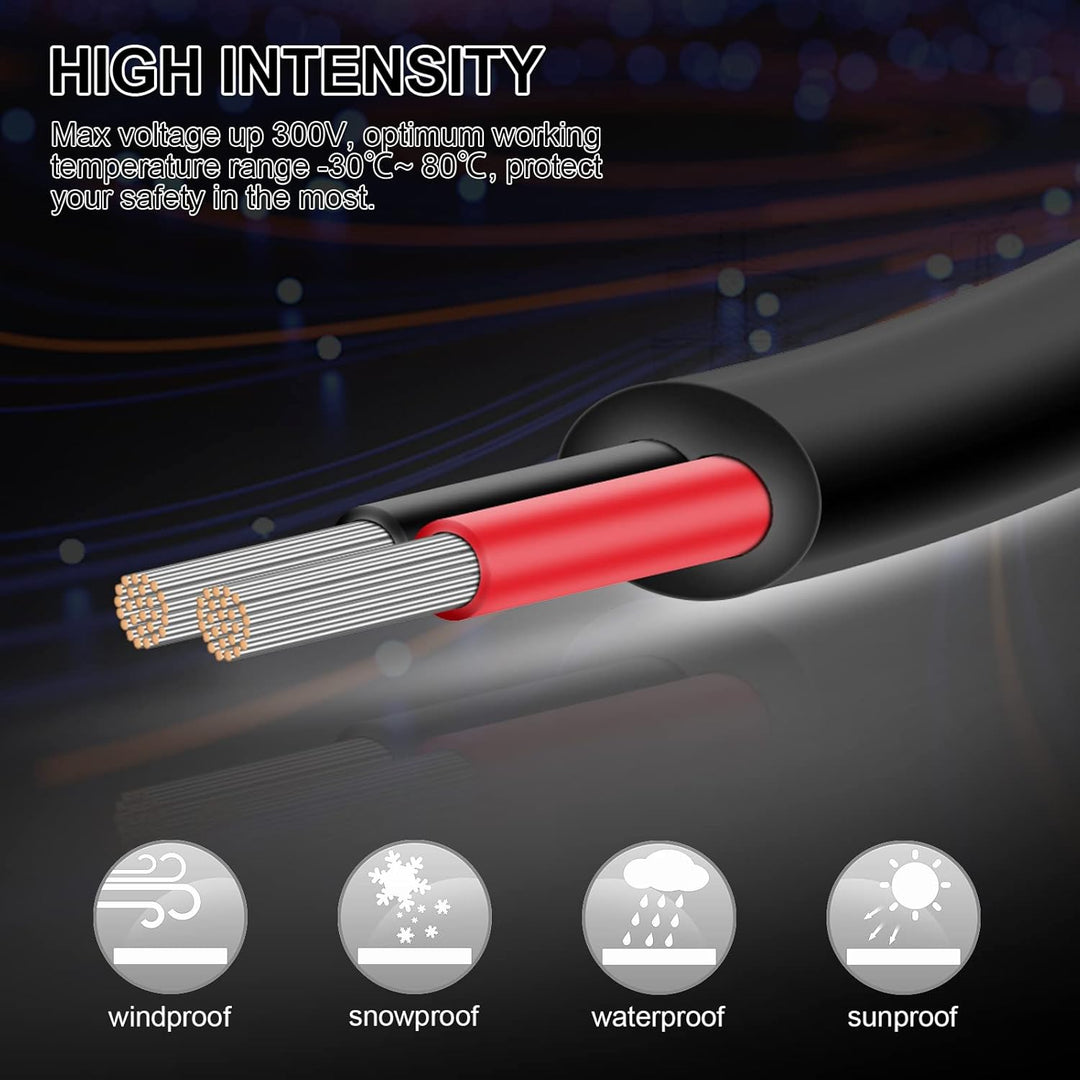 Kabel 2x1,0 iGreely 2 Adriges Kabel 18AWG Elektrokabel 2 Adrig 9m (30ft) 30FT/9M 18 AWG, 30FT/9M 18