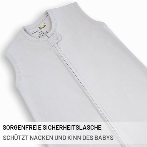 Mama Cheetah Baby-Schlafsack, 0,5 Tog, Bio-Baumwolle, tragbare Decke mit Zwei-Wege-Reissverschluss,
