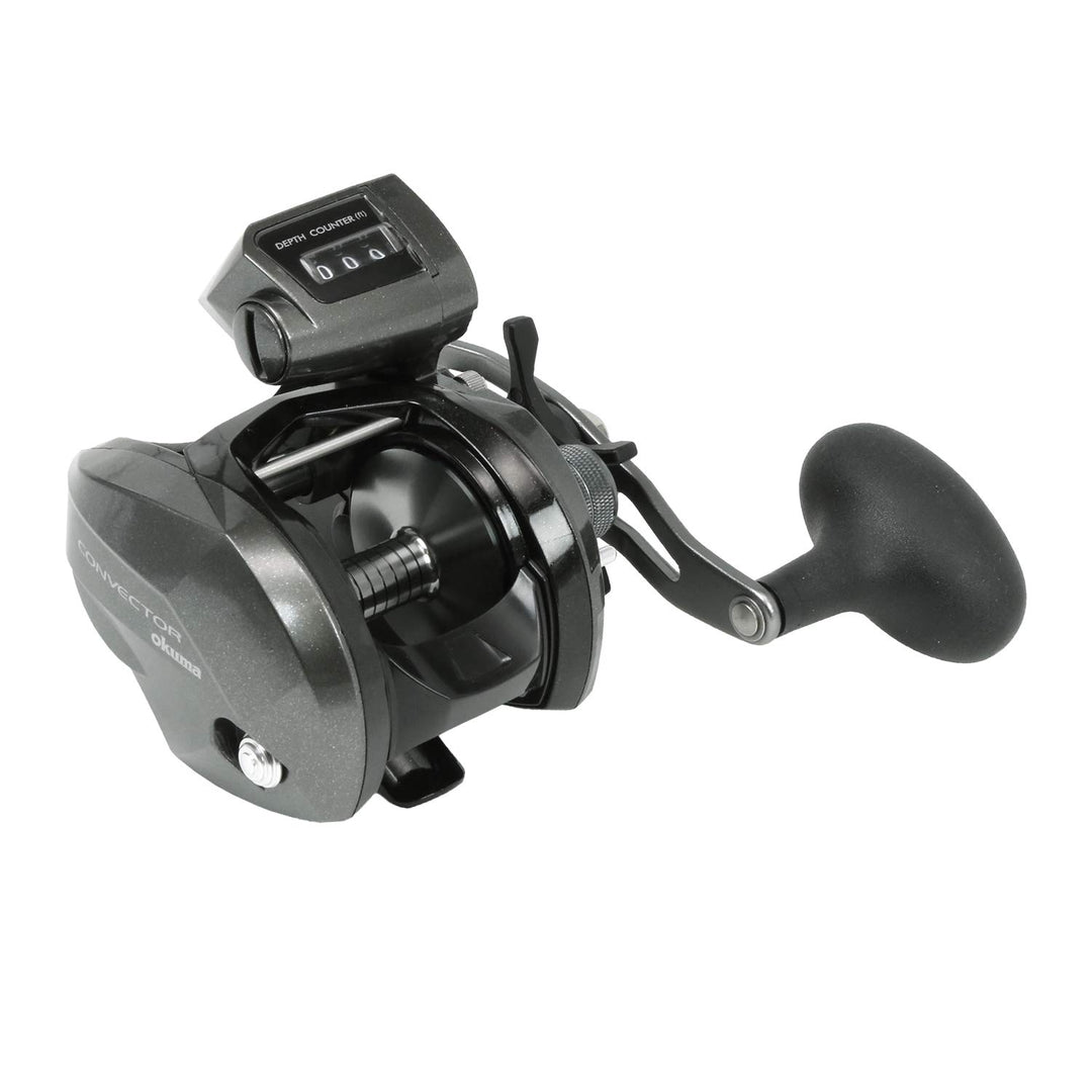 Okuma Konvektor Low Profile Schnurzähler Graphitrahmen Schlepprolle CV-354d: 24 m - 6,4 kg, 5,4:1 Ko