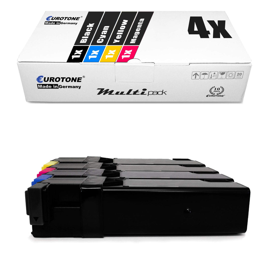 4X Müller Printware Toner für Xerox Workcentre 6505 DN N ersetzt Schwarz Blau Rot Gelb Set aus 4, Se
