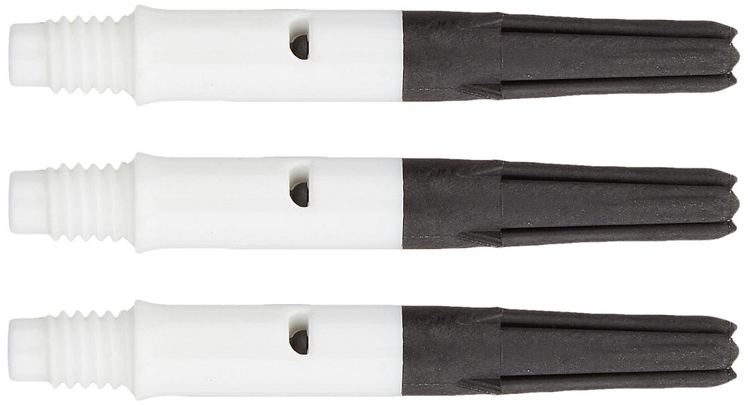 LSTYLE Dart Shafts: L-Shaft Carbon Silent - Spinning Dart Stems - Champagne Rings Included 190 Weiss