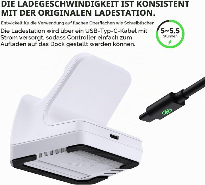 Ladestation für Xbox Elite Series 2 Controller, Magnetische Ladegerät Dock Zubehör für Xbox Elite Se