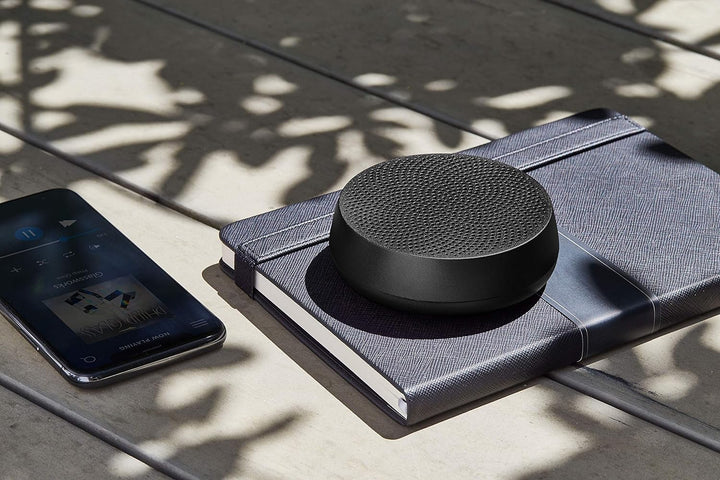 Lexon Mino L - Haut-parleur Compatible Bluetooth 5W, Rechargeable, Mains libres, USB-C - Aluminium/M