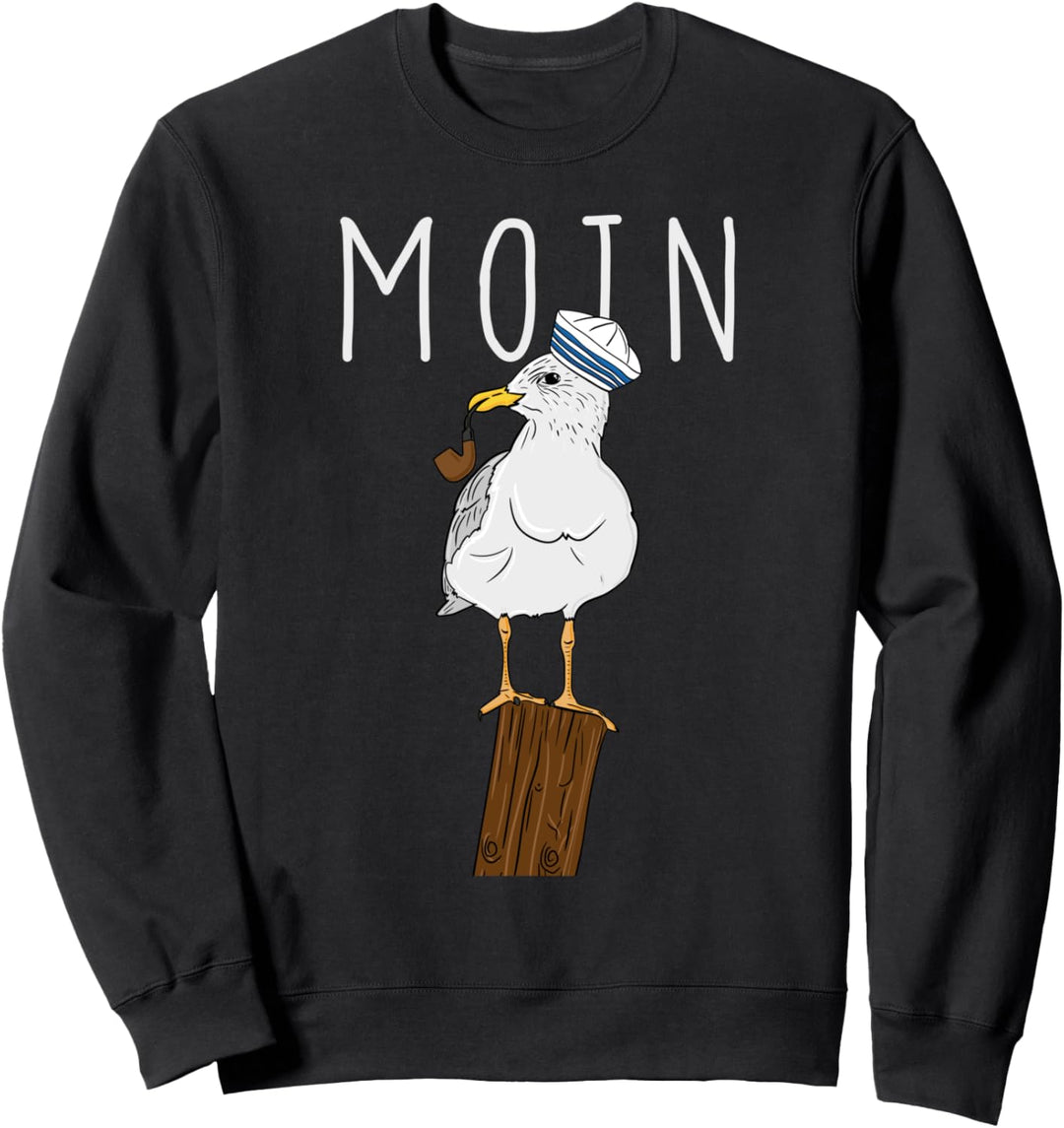 Moin Hamburg Spruch Möwe Digga See Hamburg Love Sweatshirt