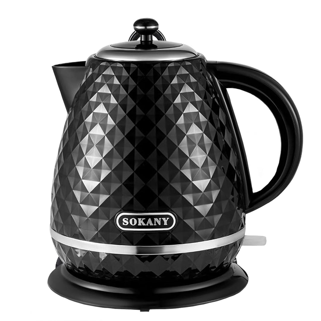 SOKANY SK-1032 2200W Wasserkocher, 1,7L Teekocher, herausnehmbarer Kalkfilter, Auto-Off, Wasserstand