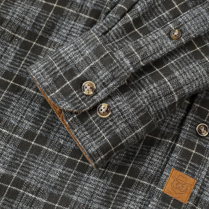 Dubinik® Flanellhemd Herren Button Down Kariert Baumwollhemd Freizeithemd Hemd Herren Langarm mit Zw