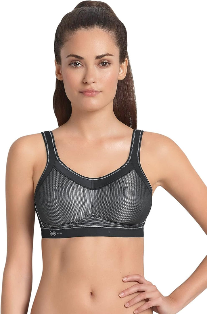 Anita Active Damen Momentum Sport-BH (1er Pack) 80D Schwarz, 80D Schwarz
