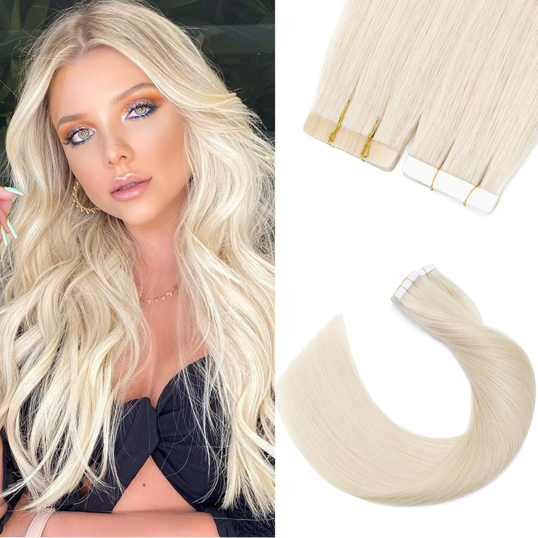 Silk-co Tape in Extensions Echthaar 20stk, leicht Version Tape Extensions Echthaar, Remy Haarextensi