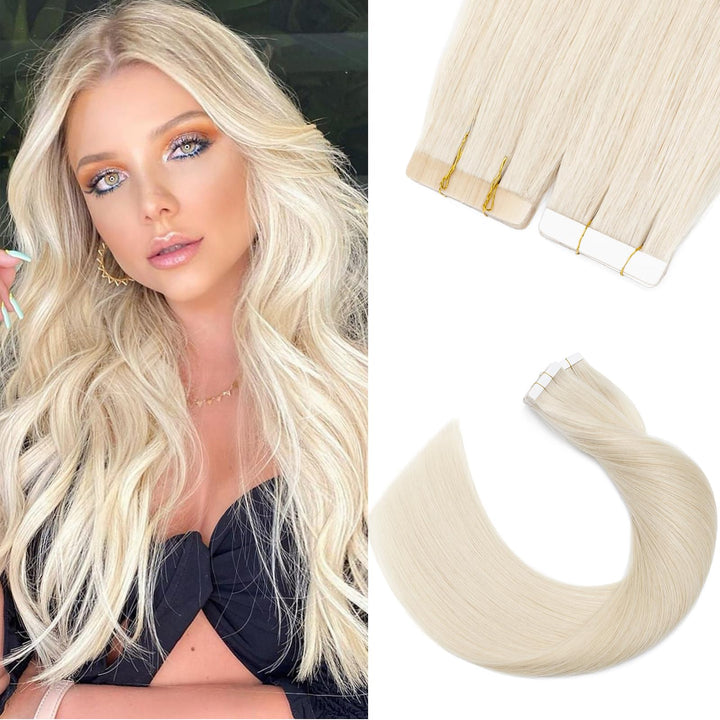 Silk-co Tape in Extensions Echthaar 20stk, leicht Version Tape Extensions Echthaar, Remy Haarextensi
