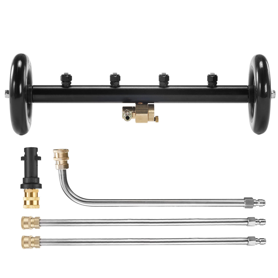 Tool Daily 40 cm 2-in-1 Unterboden-Hochdruckreiniger mit Adapter, kompatibel mit Karcher K2-K7, inkl