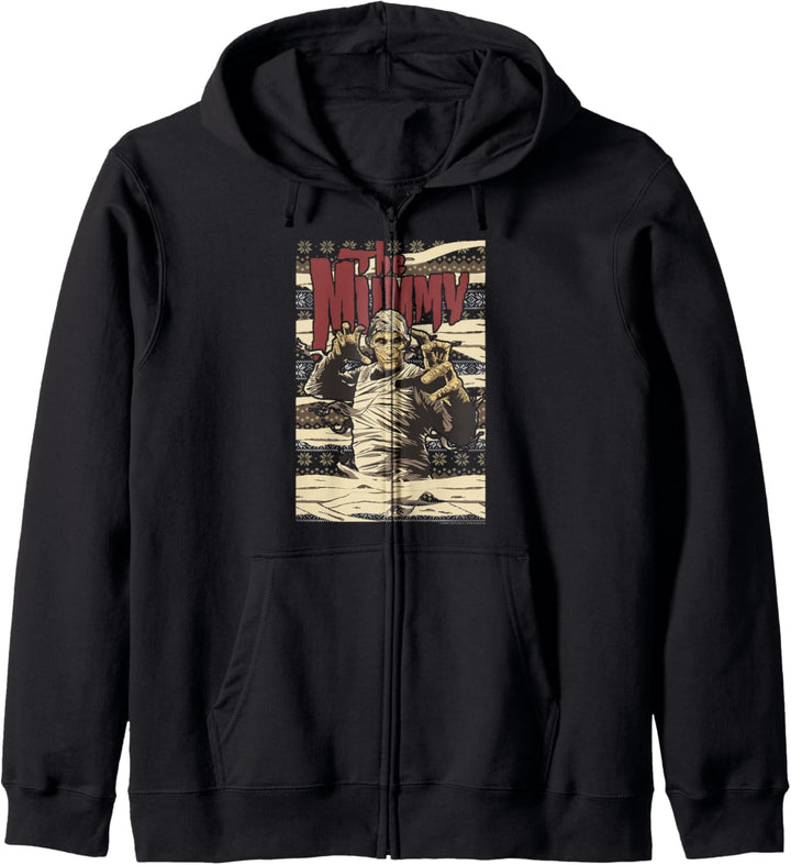 Universal Monsters Christmas The Mummy Ugly Sweater Kapuzenjacke