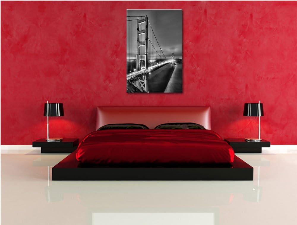 Pixxprint Golden Gate Bridge San Francisco als Leinwandbild/Grösse: 100x70 / Wandbild/Kunstdruck/fer