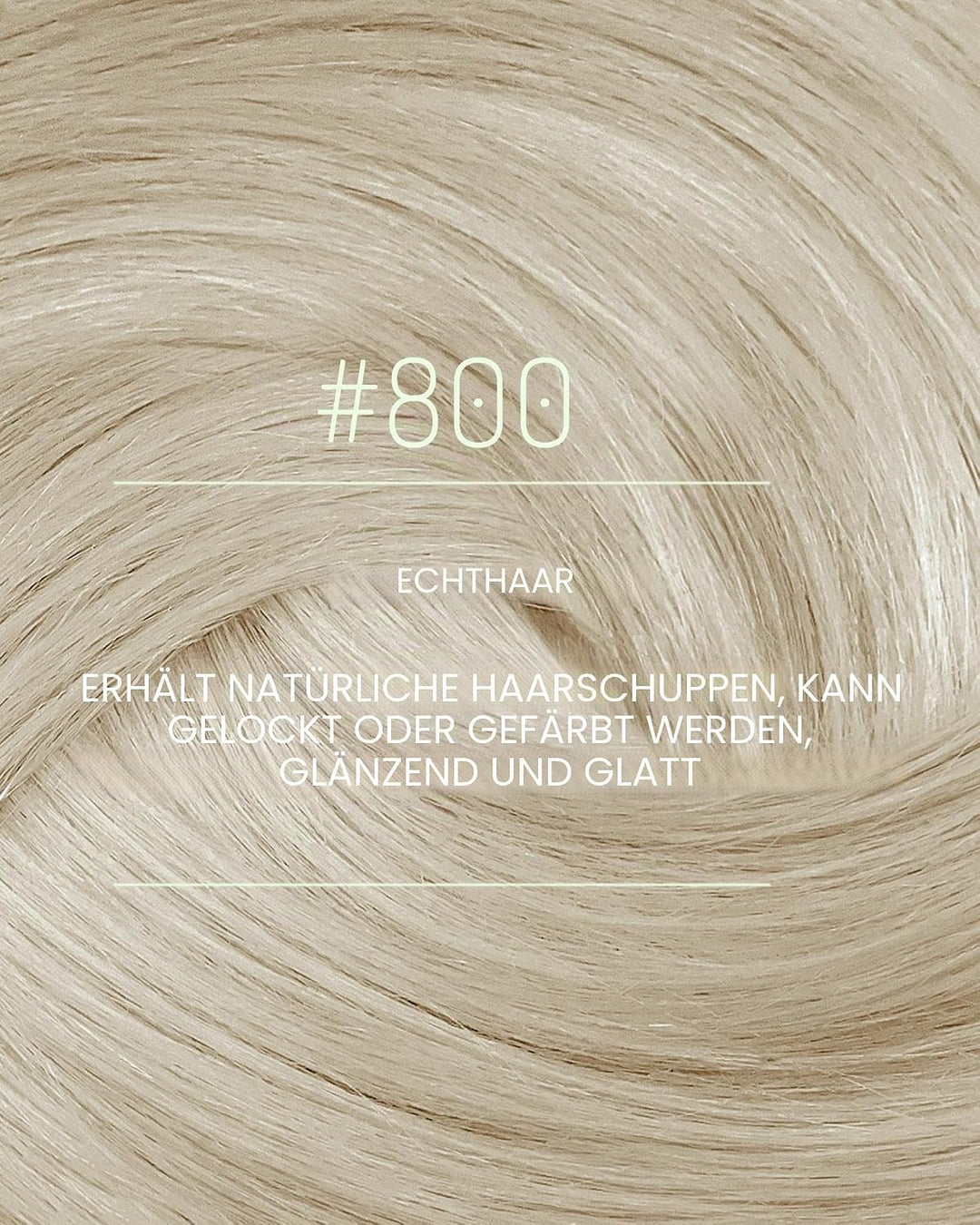 RUNATURE Clip in Extensions Echthaar Blond Remy Echthaar Extensions Clip in Weisse Blondine Haarverl