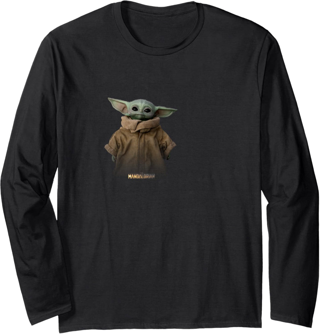 Star Wars The Mandalorian The Child Simple Portrait Langarmshirt