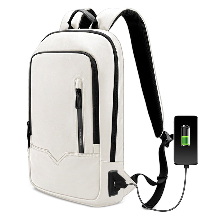 Laptop Rucksack Herren Leicht Business Rucksack mit USB-Anschluss Wasserdichter Rucksack Herren Schu