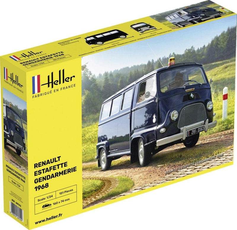 Heller 80742 Starter Kit Renaut Estafette Gendarmerie 1/24