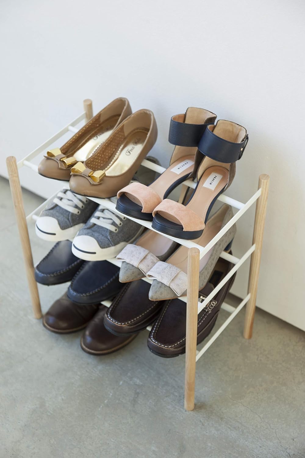 Expand. Shoe Rack - Plain - white Weiss, Weiss