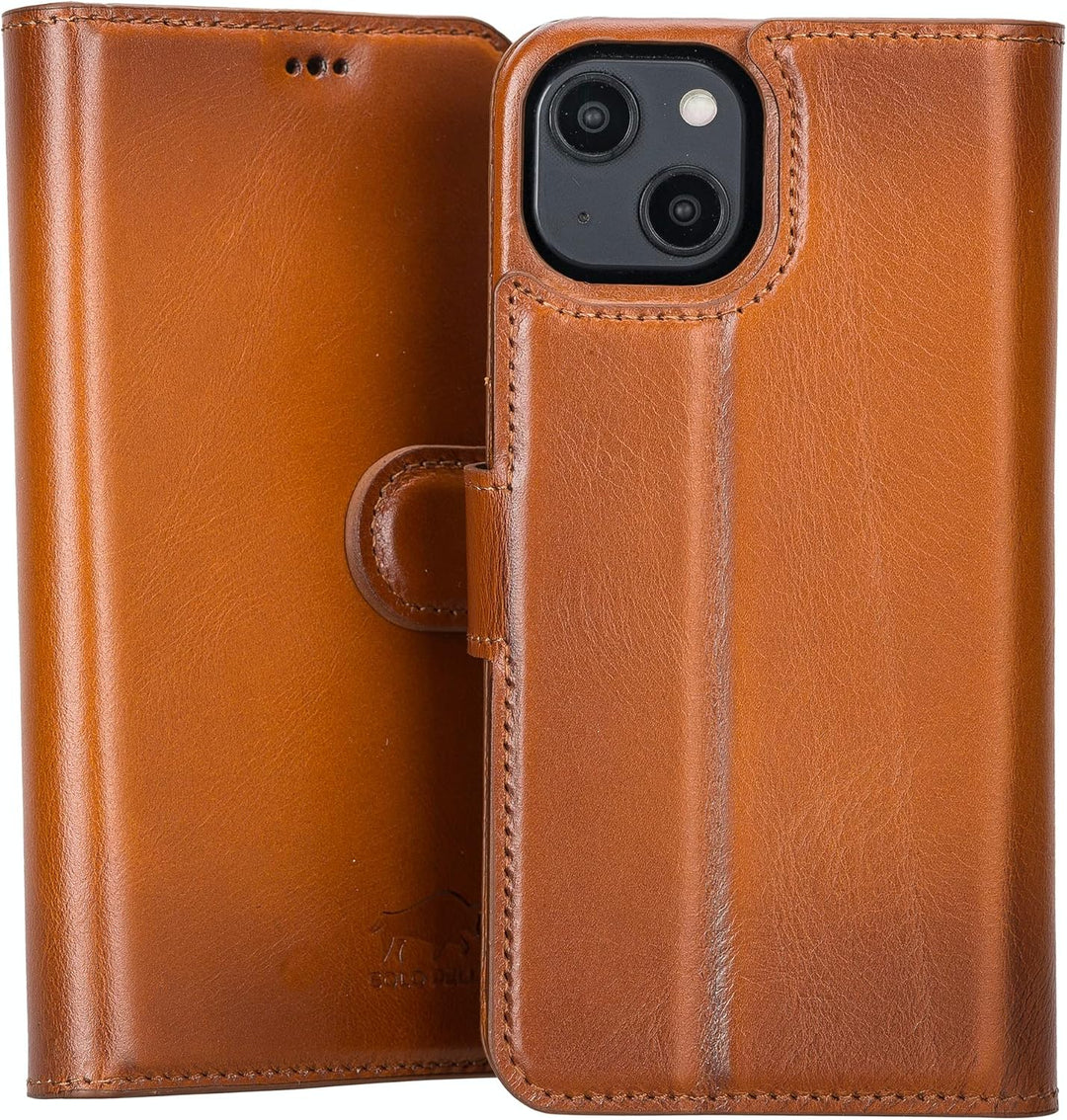 Solo Pelle Lederhülle kompatibel für iPhone 14 Plus in 6.7 Zoll abnehmbare Hülle (2in1) inkl. Karten
