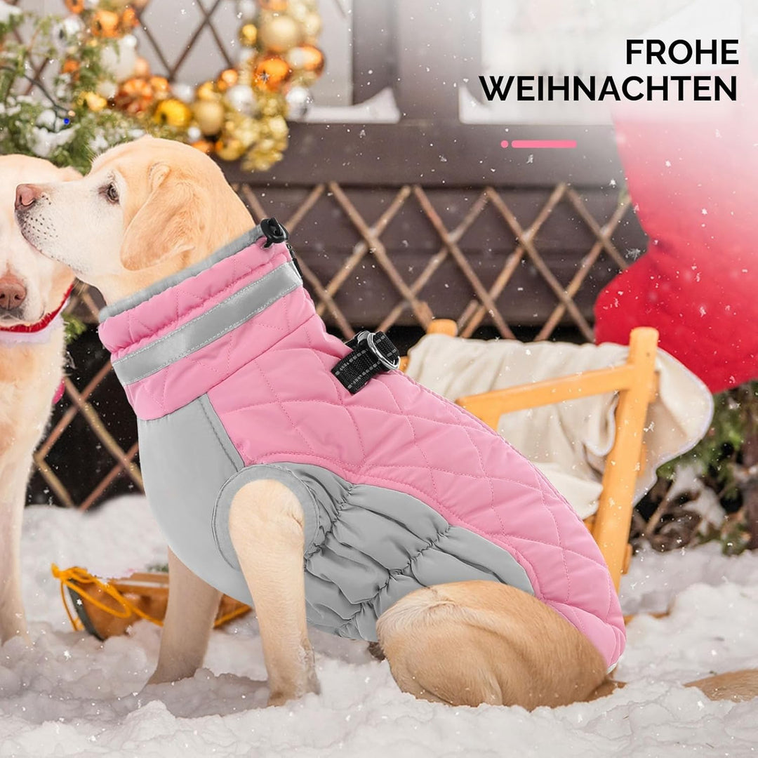AOFITEE Wintermantel für grosse Hunde, Wasserdicht Hundemantel Hundejacke Mittelgrosse Hund mit Gesc