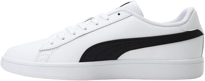 PUMA Unisex Smash V2 L Sneaker 40 EU Puma White Puma Black, 40 EU Puma White Puma Black