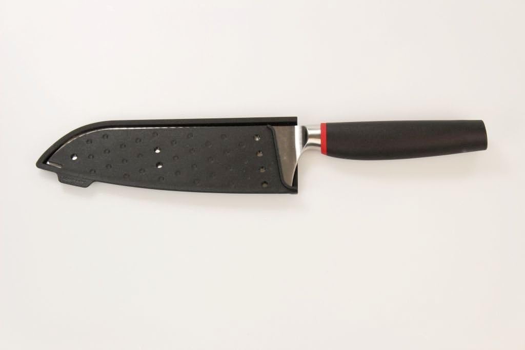 TUPPERWARE Messer Chef-Series Pure Santoku Messer schwarz-rot