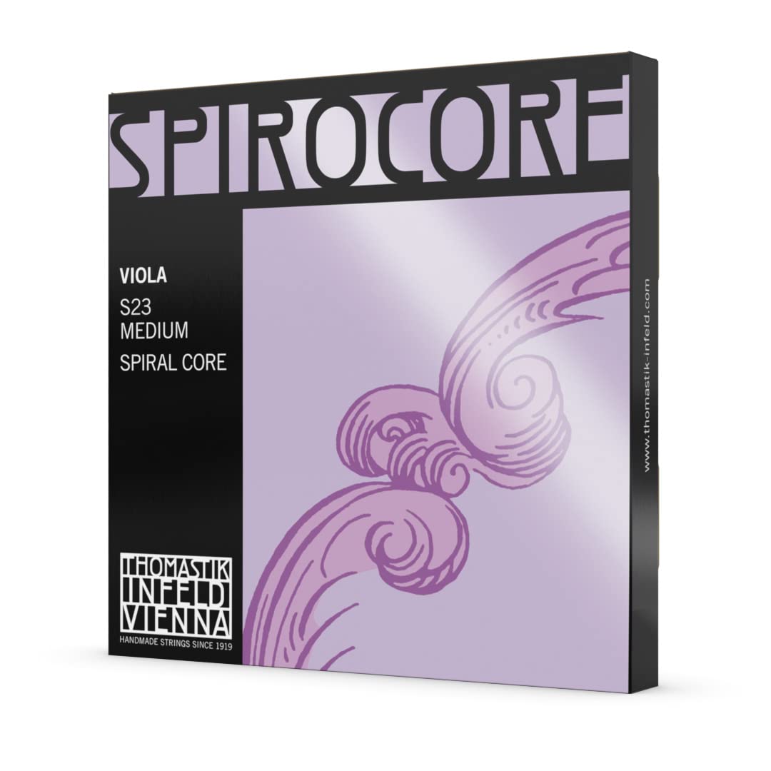 Thomastik Einzelsaite für Viola 4/4 Spirocore - C-Saite Spiralkern Silber umsponnen, mittel