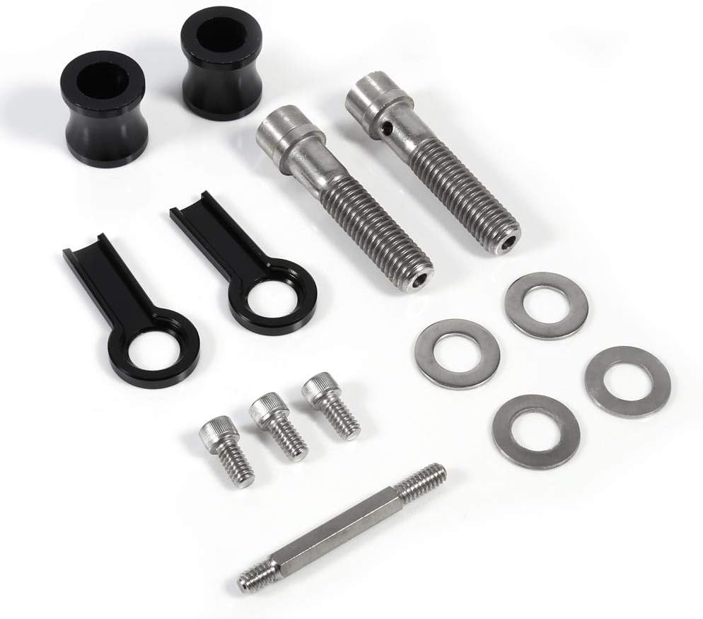 luftfilter Motorrad Luftfilter Ansaugfiltersystem Kit für Sportster XL883 XL1200 2004-2015(Schwarz)