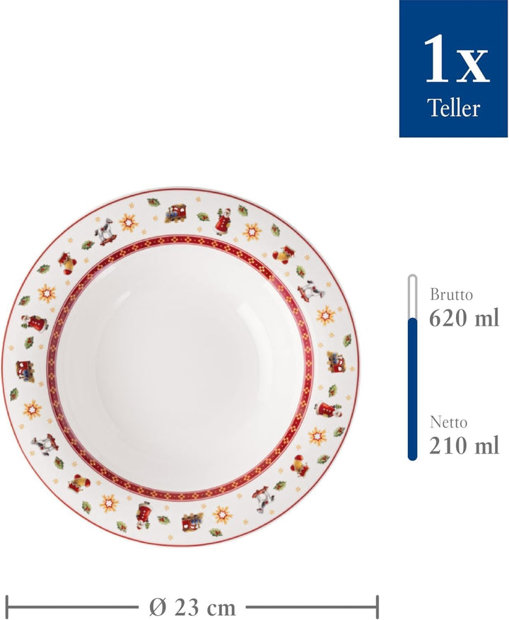 Villeroy & Boch – Toy's Delight Specials Suppenteller, tiefer Teller für Suppen, Salate und Pasta, N