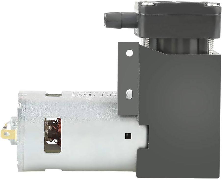 Mini-DC-Luft-Vakuumpumpe, 12V 42W kleine ölfreie Vakuumpumpe -85KPa Fluss 40L / min