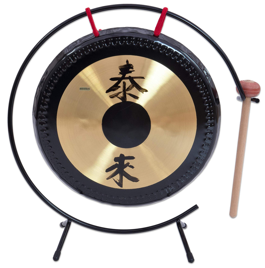 Betzold Musik - Tisch-Gong mit Metall-Stativ, Oberfläche: 25 cm, inkl. Schlägel NoColor, NoColor