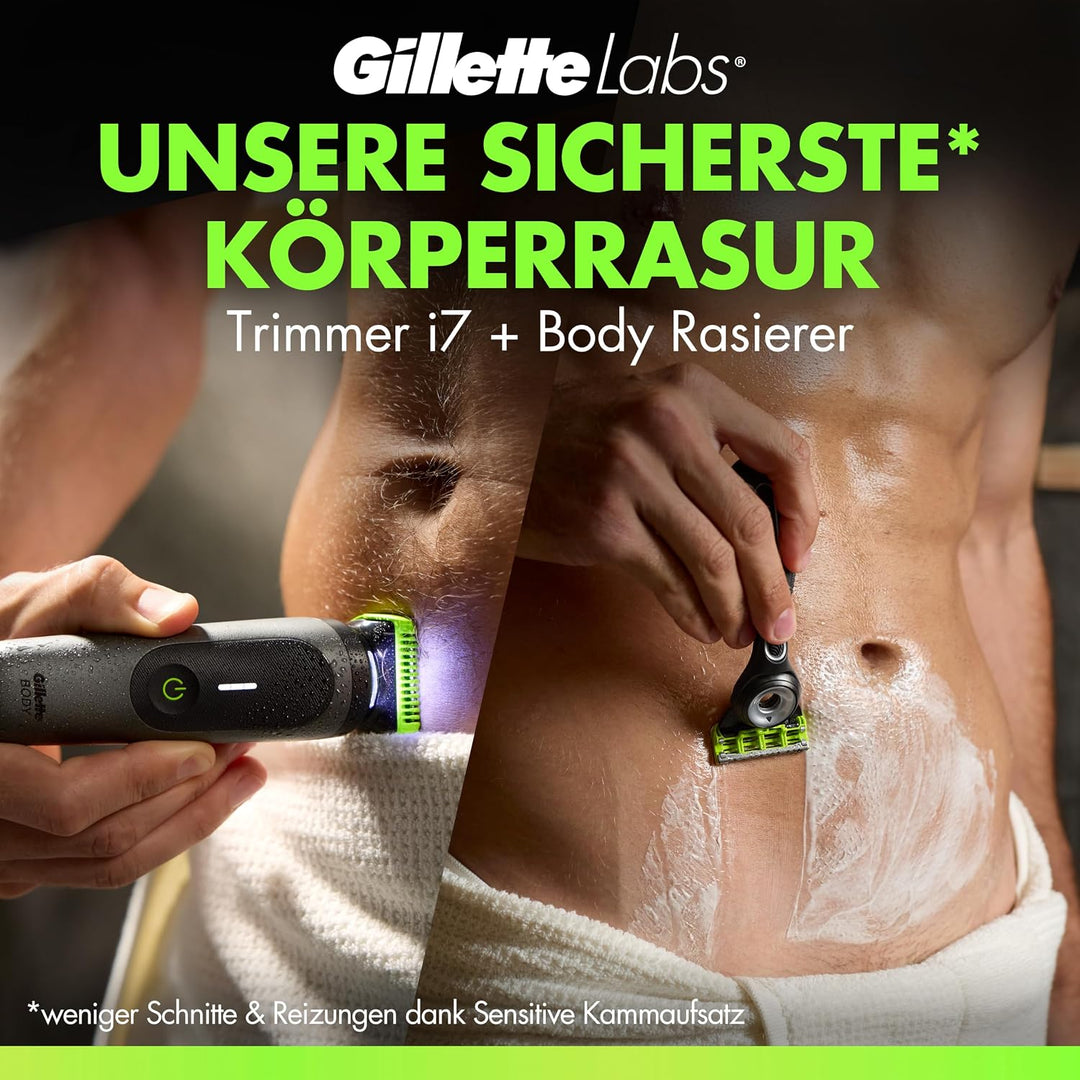 GilletteLabs Body + Intimate, i7 Körpertrimmer und Rasierer