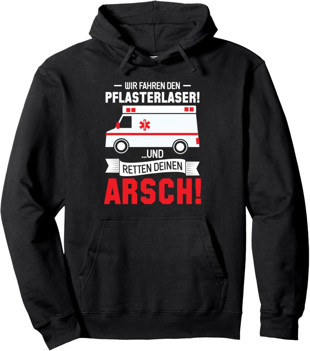 Notarzt Retter Rettungssanitäter Sanitäter Notfallsanitäter Pullover Hoodie