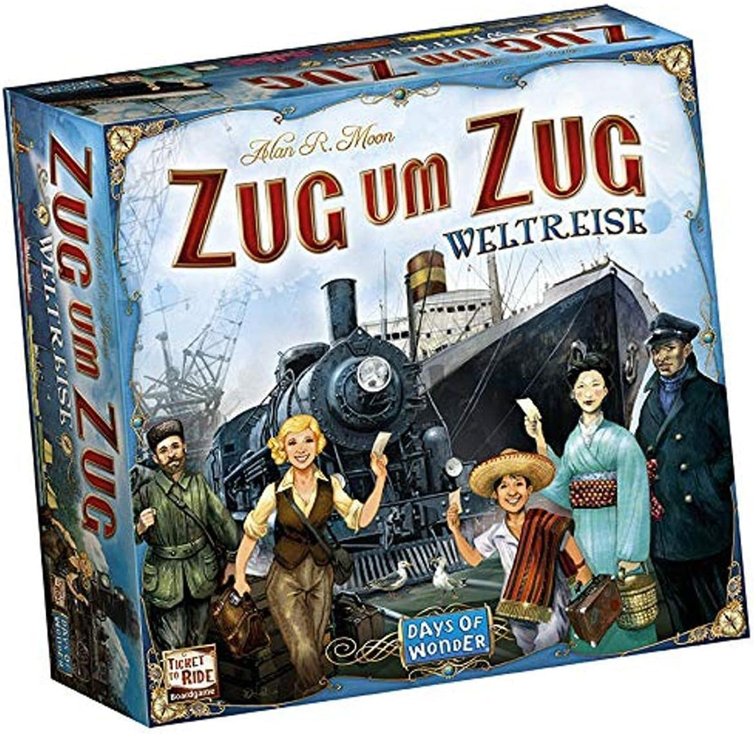 Days of Wonder | Zug um Zug – Weltreise | Familienspiel | Brettspiel | 2-5 Spieler | Ab 10+ Jahren |