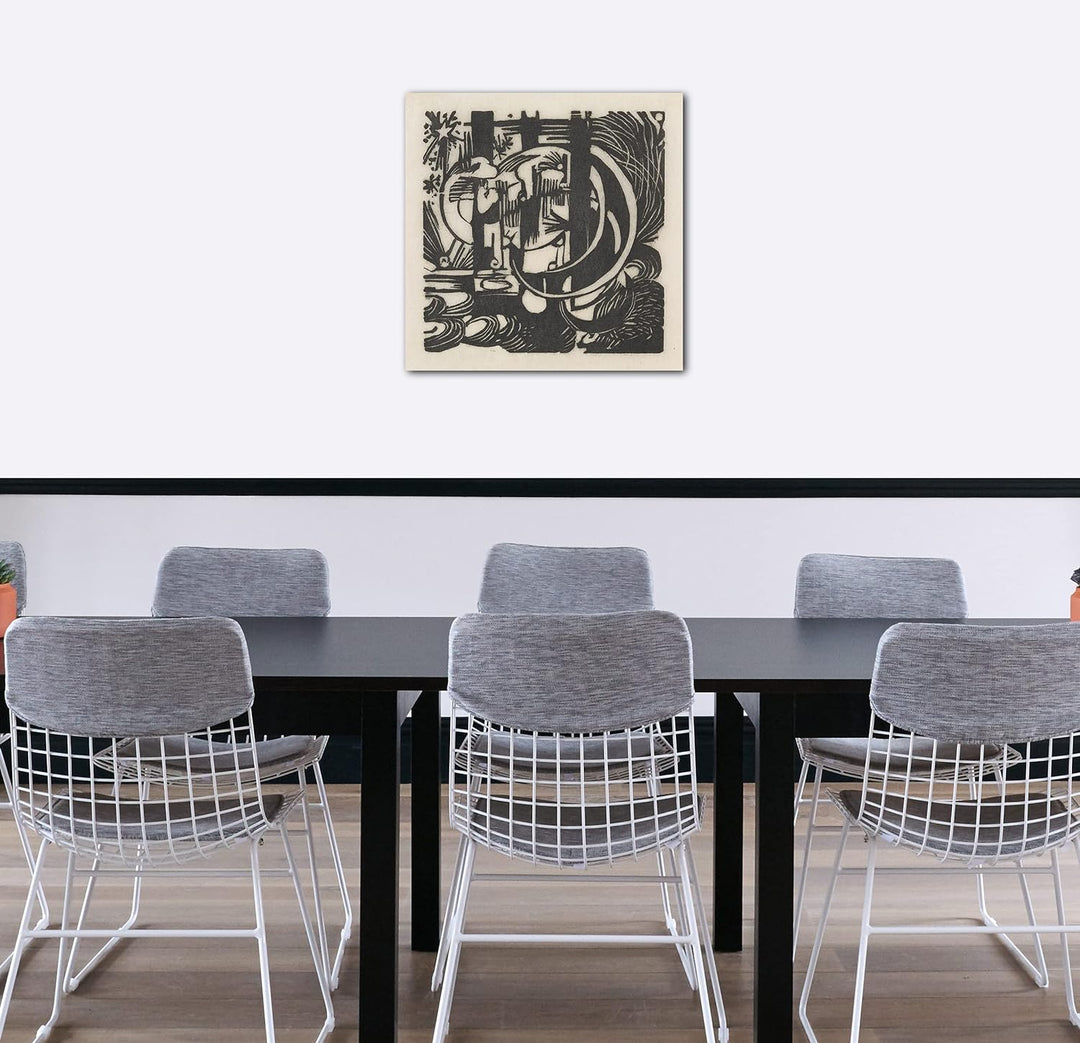 Printed Paintings Leinwand (60x60cm): Franz Marc - Eidechsen 60x60 cm, 60x60 cm