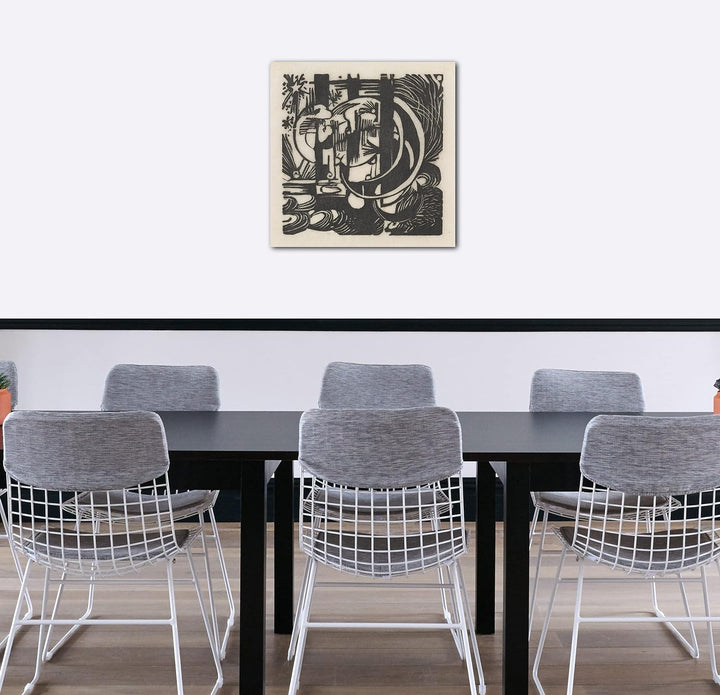 Printed Paintings Leinwand (60x60cm): Franz Marc - Eidechsen 60x60 cm, 60x60 cm