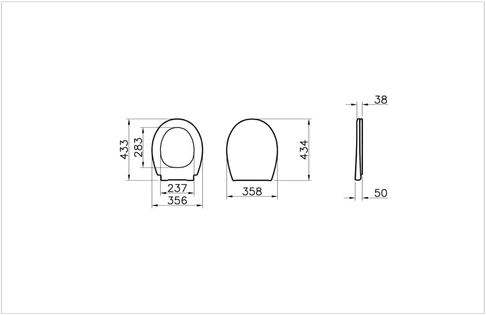 VitrA S20 Round WC-Sitz 109-003-909, mit Absenkautomatik, Easy-Release, oval, weiss, Unterziehversch