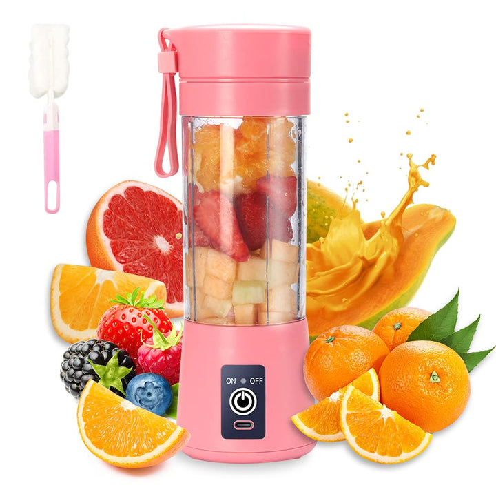 Mixer Smoothie Maker, elektrischer USB-Entsafter-Mixer, tragbarer Mini-Mixer mit sechs Klingen für S