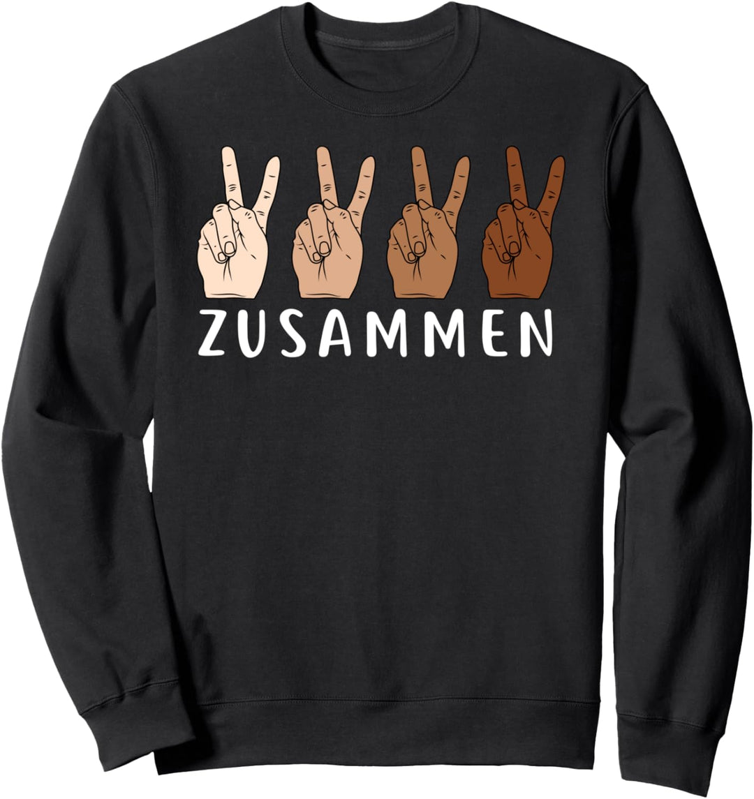 Anti Rassismus - Menschenrechte Antirassismus Zusammen Sweatshirt