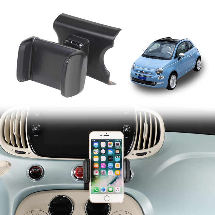 METYOUCAR Handyhalter für Fiat 500 2016-2024 - Rotierender Handyhalter fürs Auto für iPhone Android