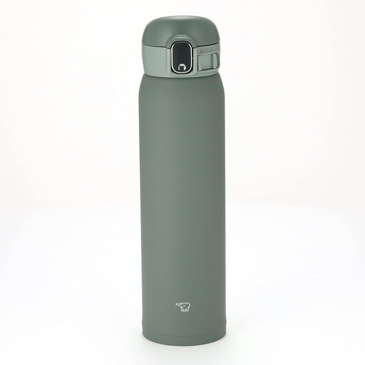 Zojirushi SM-WA60-GD Wasserflasche, One-Touch-Edelstahlbecher, nahtlos, 35,5 ml (0,60 l), Khaki Khak
