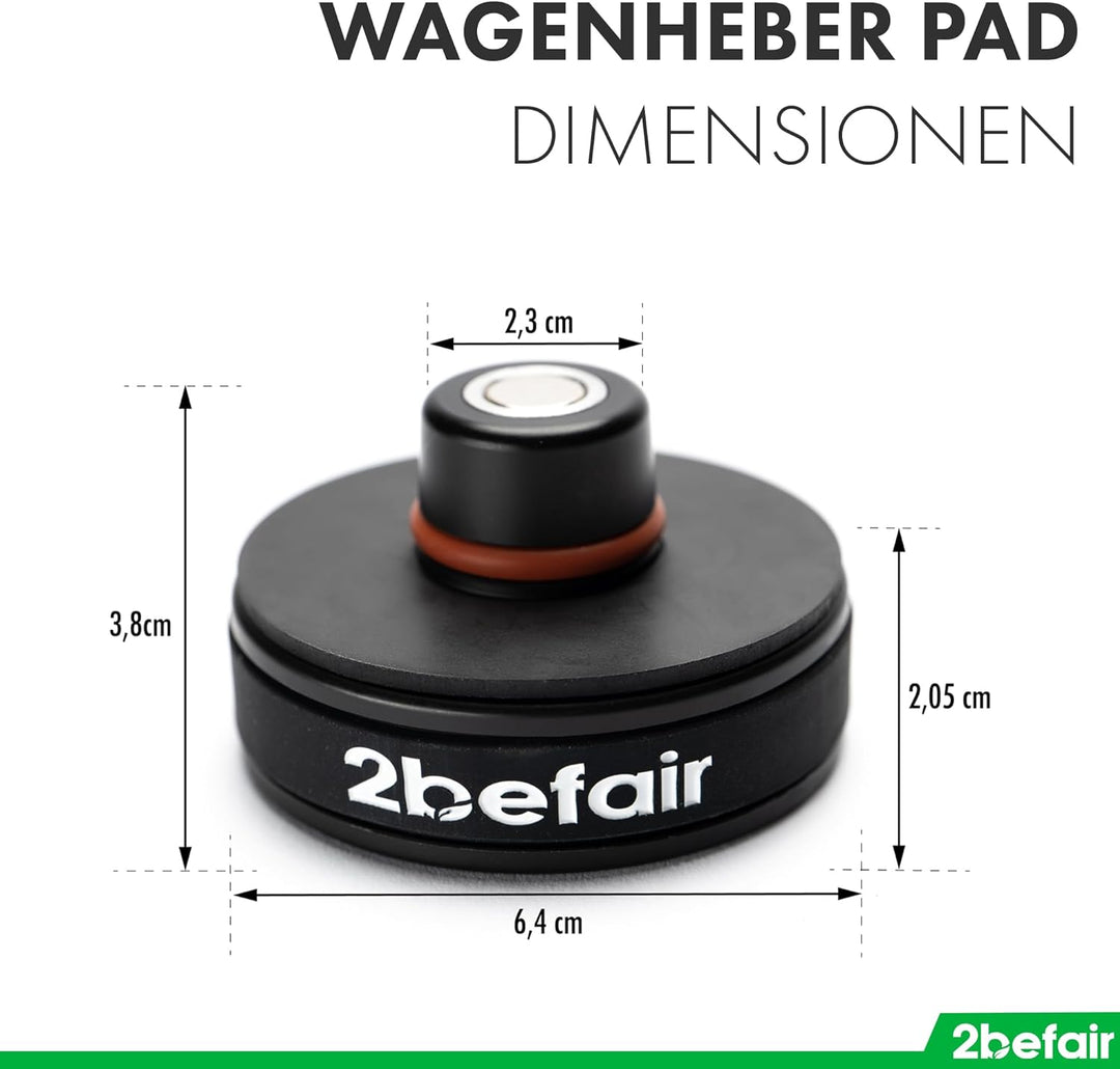 2befair Wagenheber Pad Jack Pad Gummiauflage Aufnahmepunkt Hebepunkt Adapter Unterlage Kompatibel fü