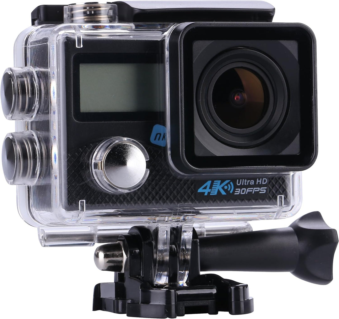 NK Tunnel - wasserdichte Action Cam 4K Ultra HD Sport-Kamera, 16MP, WiFi - HDMI, wasserdichter Fall,